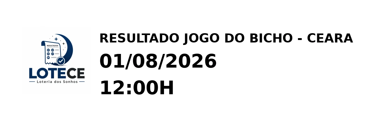 Resultado do Ceará em 01/08/2026 às 12:00H